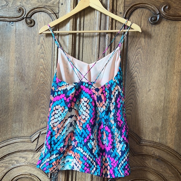 Alice & Trixie Silk Top Multicolor Reptile Print - Picture 10 of 12